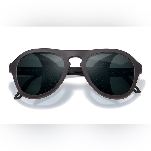 Sunski Treeline Polarized Sunglass With Removable Sunshields Black Slate NWT - Picture 1 of 10